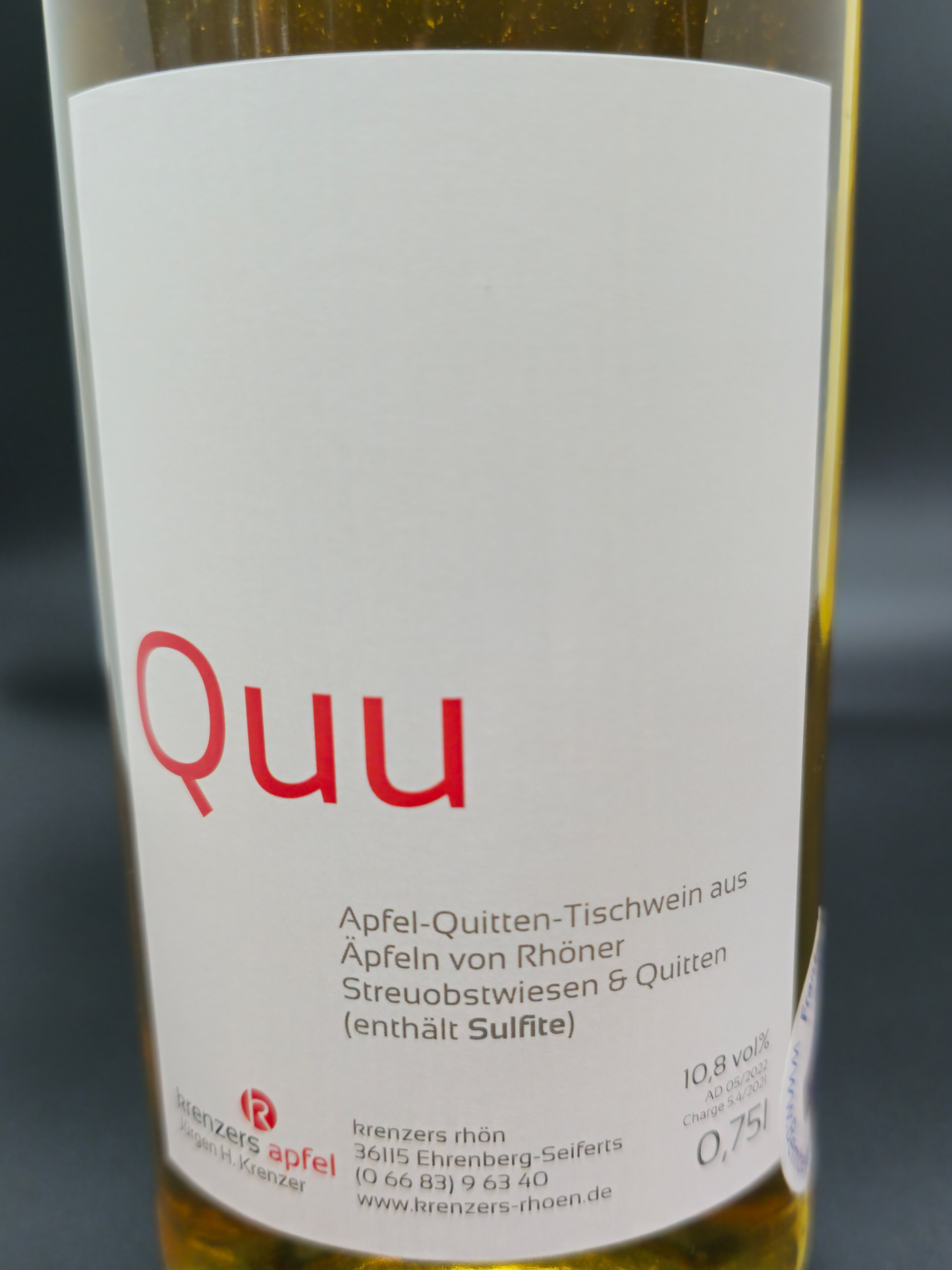 Quu - Wein aus Äpfeln mit Quitten