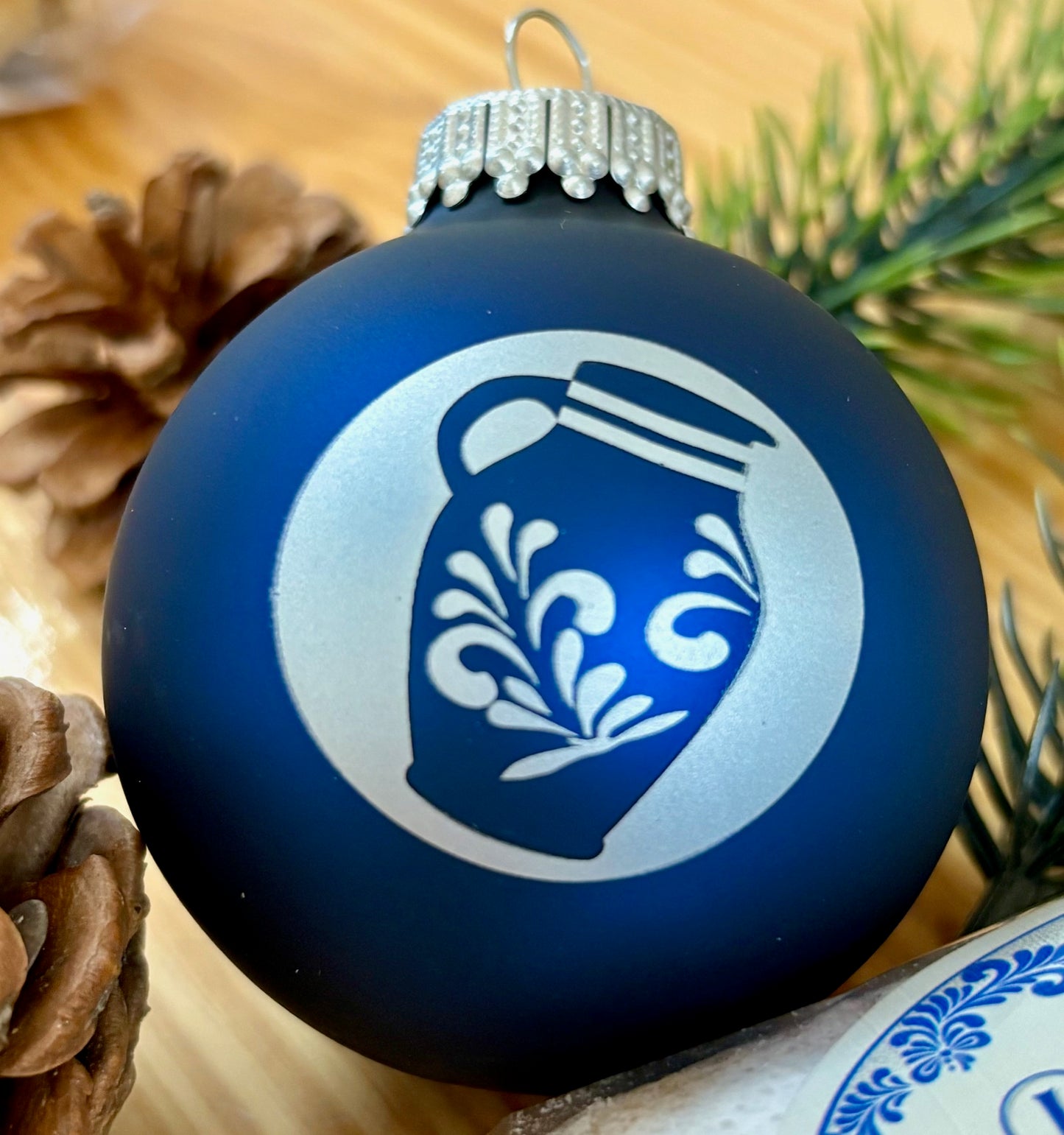 Christbaumkugeln "Bembel" (blau)