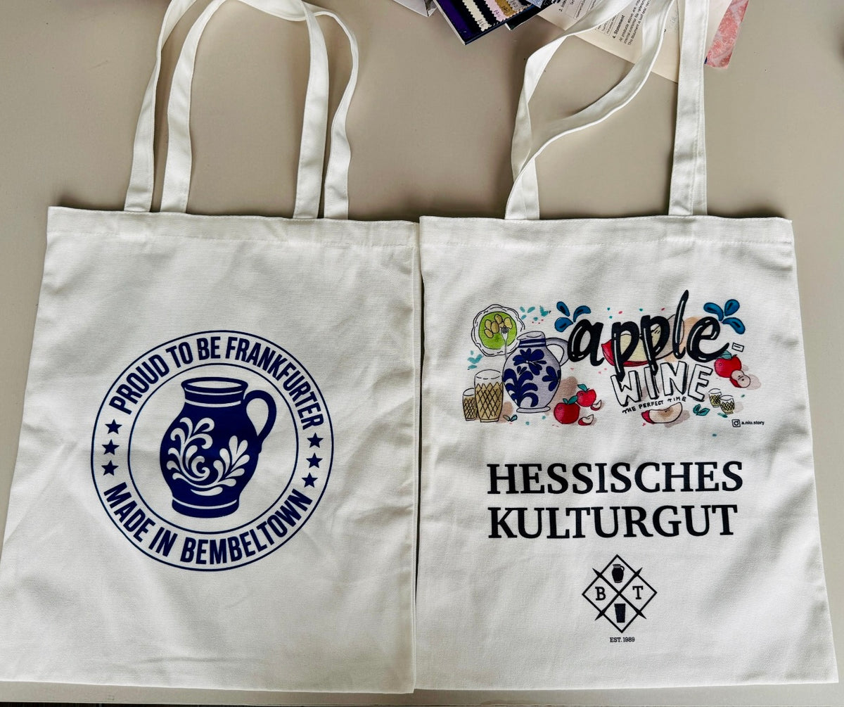 Baumwolltragetaschen Proud to be Frankfurter – 10er Set