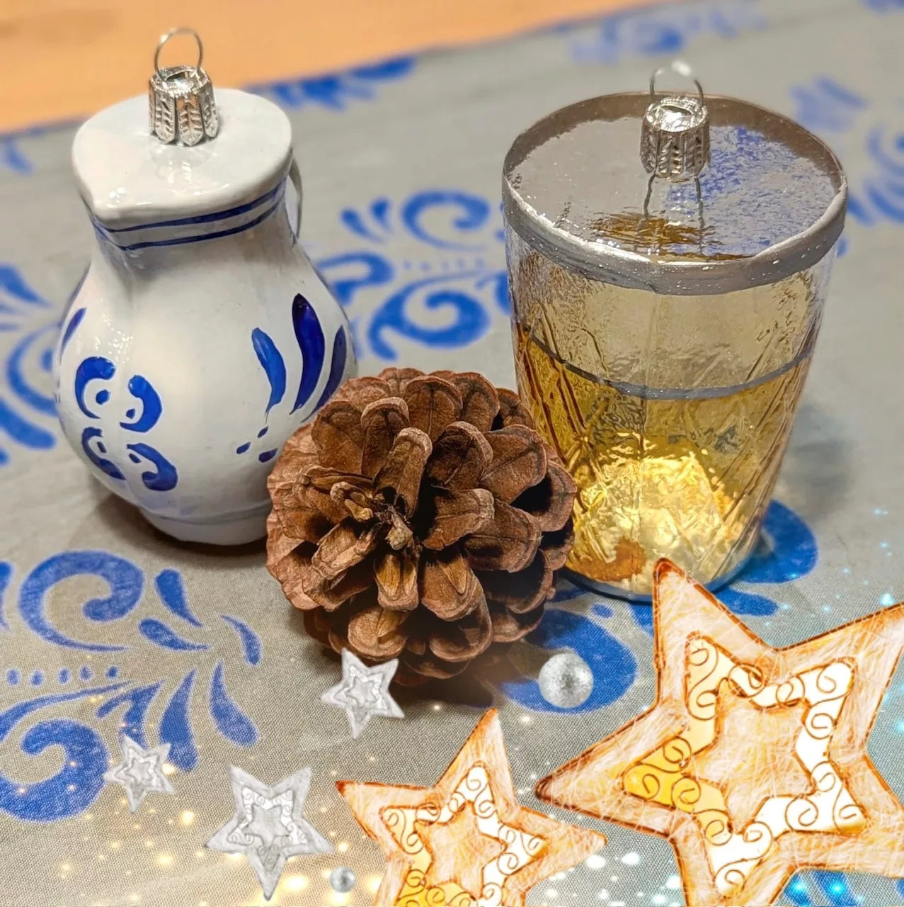 Bembel und Geripptes als Weihnachtskugel - Hessische Weihnachtskugeln #Bembelshop