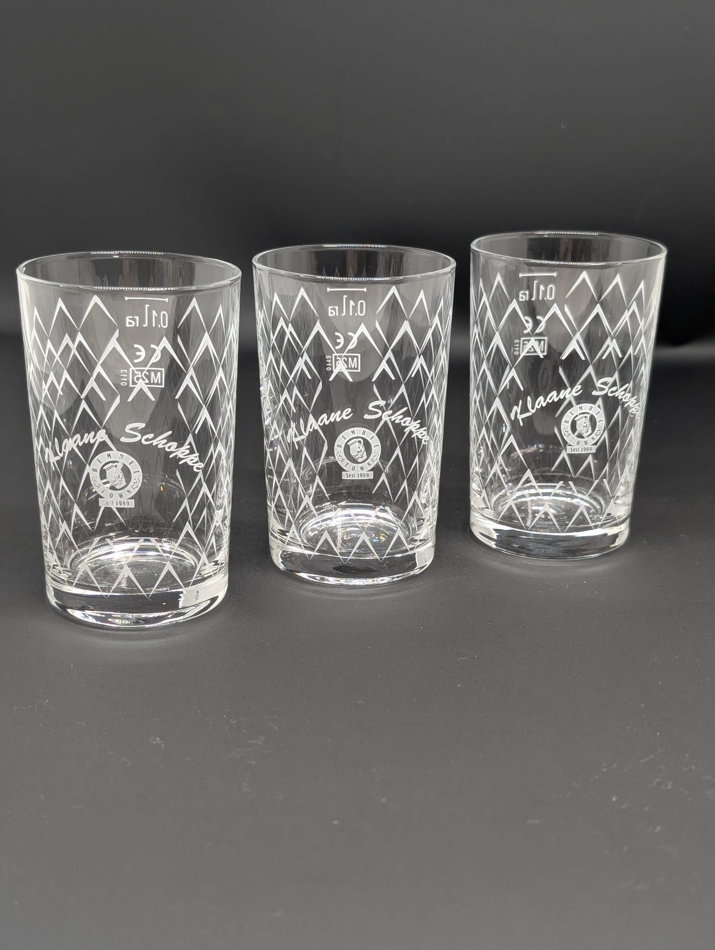 Geripptes Probierglas 0,1L