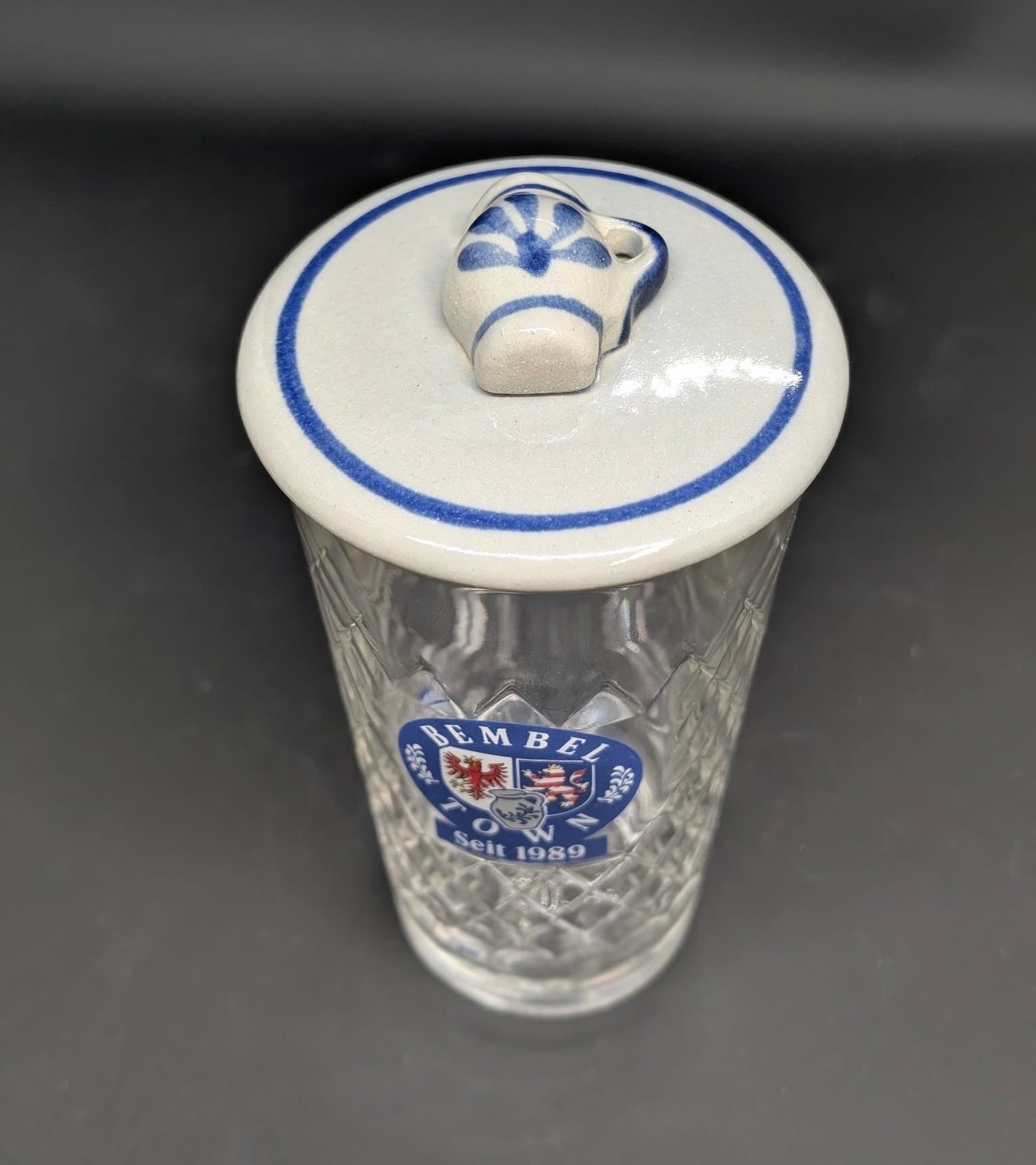 Keramik Apfelwein Deckelsche mit Bembel