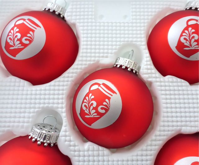 Christbaumkugel "Bembel" (rot)