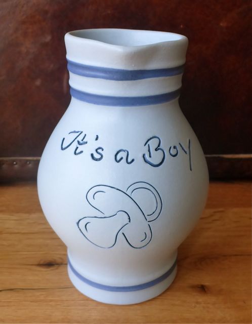 ZUR GEBURT - Hellblauer It's a Boy Bembel