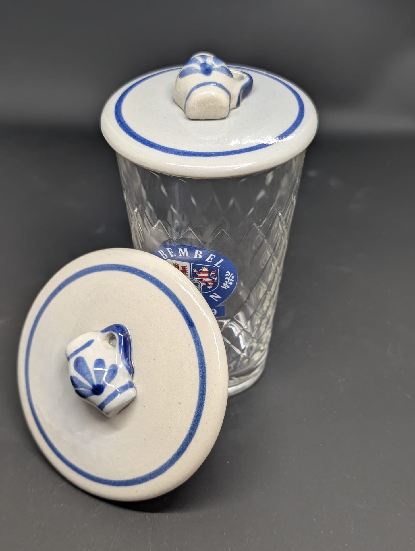 Keramik Apfelwein Deckelsche mit Bembel