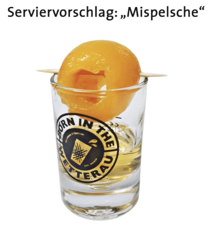 Mispelchen Serviervorschlag