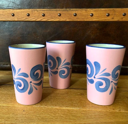 Hessische Apfelweinbecher in rosa