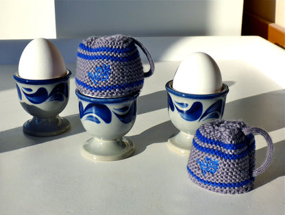 Eierbecher und Eierwärmer - Bembel Mützsche Set