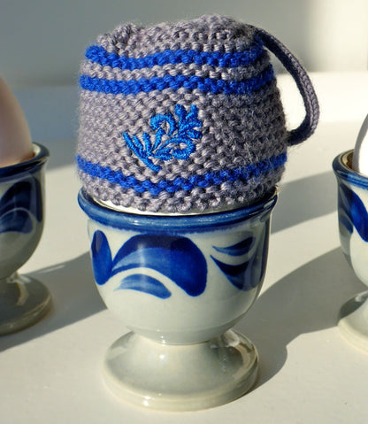 Eierbecher und Eierwärmer - Bembel Mützsche Set