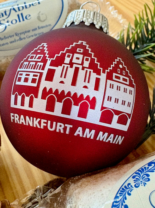 Christbaumkugel "Römer" (rot-matt)