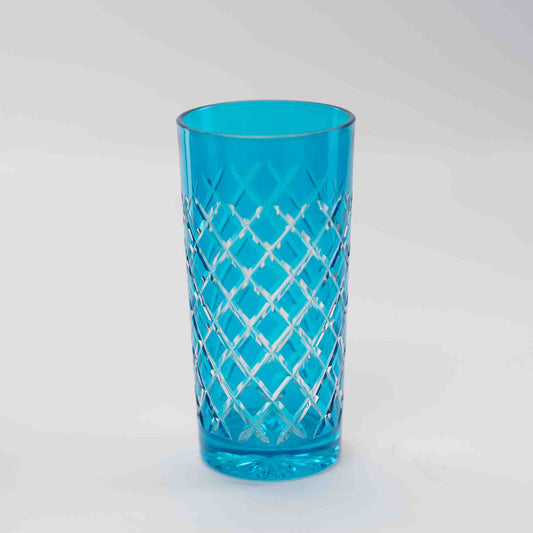 Gerippte Gläser 0,3 L Bleikristall Türkis (Frozen Blue)