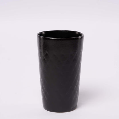 Gerippter Apfelweinbecher - schwarz 0,3l