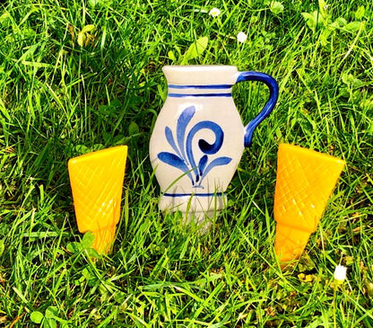 Bembel und Geripptes Gartendeko #Beetstecker