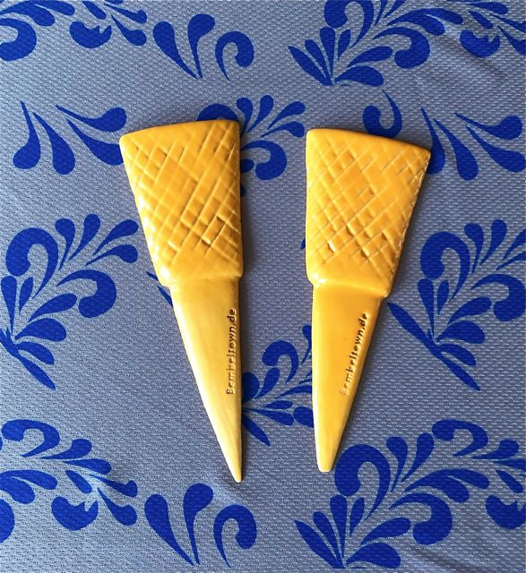 Apfelweinglas - Geripptes Glas Beetstecker