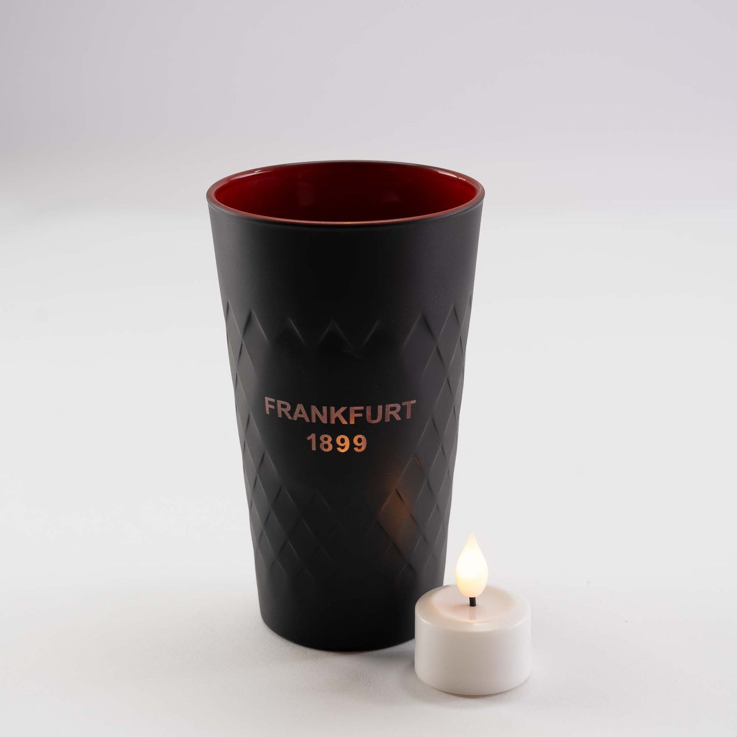 Frankfurt 1899 Gläser 0,5l schwarz-rot