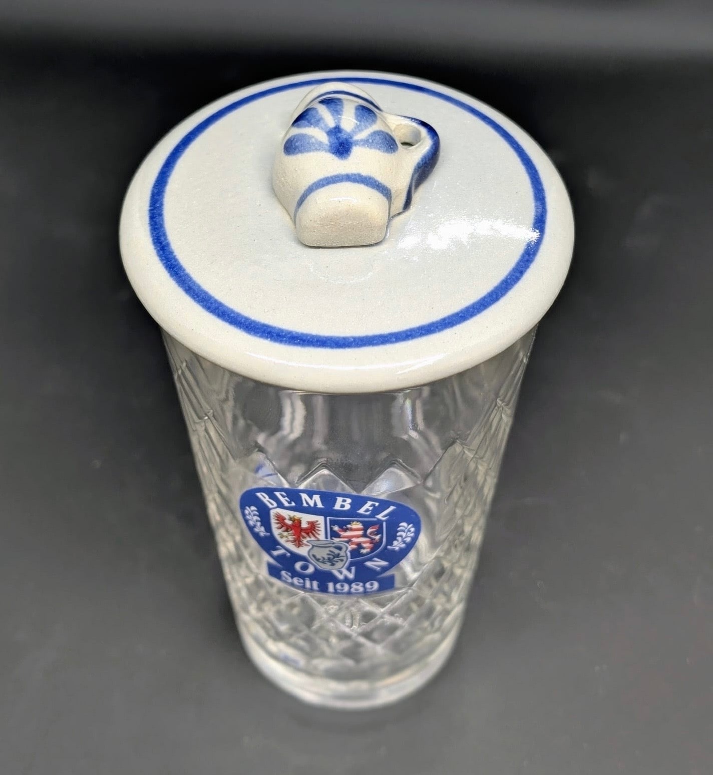 Keramik Apfelwein Deckelsche mit Bembel