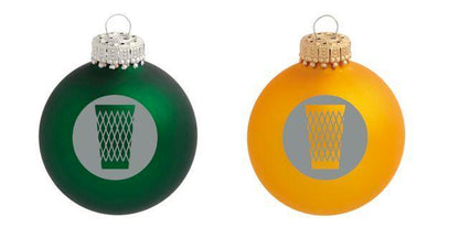 Christbaumkugel "Geripptes" (goldgelb matt)