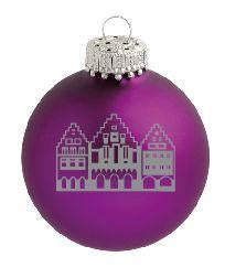 Christbaumkugel "Römer" (dunkelrot matt)