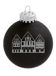 Christbaumkugel "Römer" (dunkelrot matt)