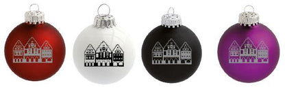 Christbaumkugel "Römer" (dunkelrot matt)