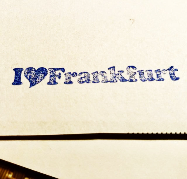 Stempel und Papierdruck #Frankfurt
