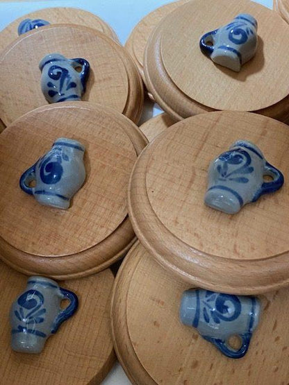 Apfelwein Deckelsche mit Bembel #Deckel #Geripptes #Apfelwein