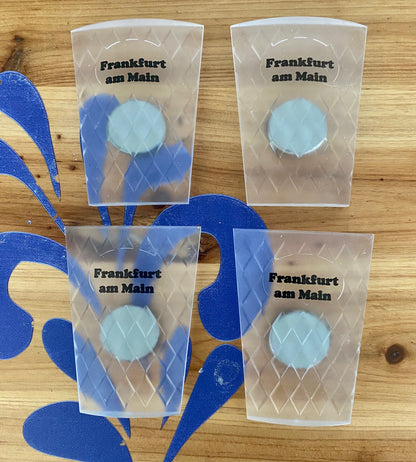 Frankfurt am Main - Kühlschrankmagnete bei Bembeltown - Hessen Souvenirs und mehr #Bembel #Geschenke #Giveaways