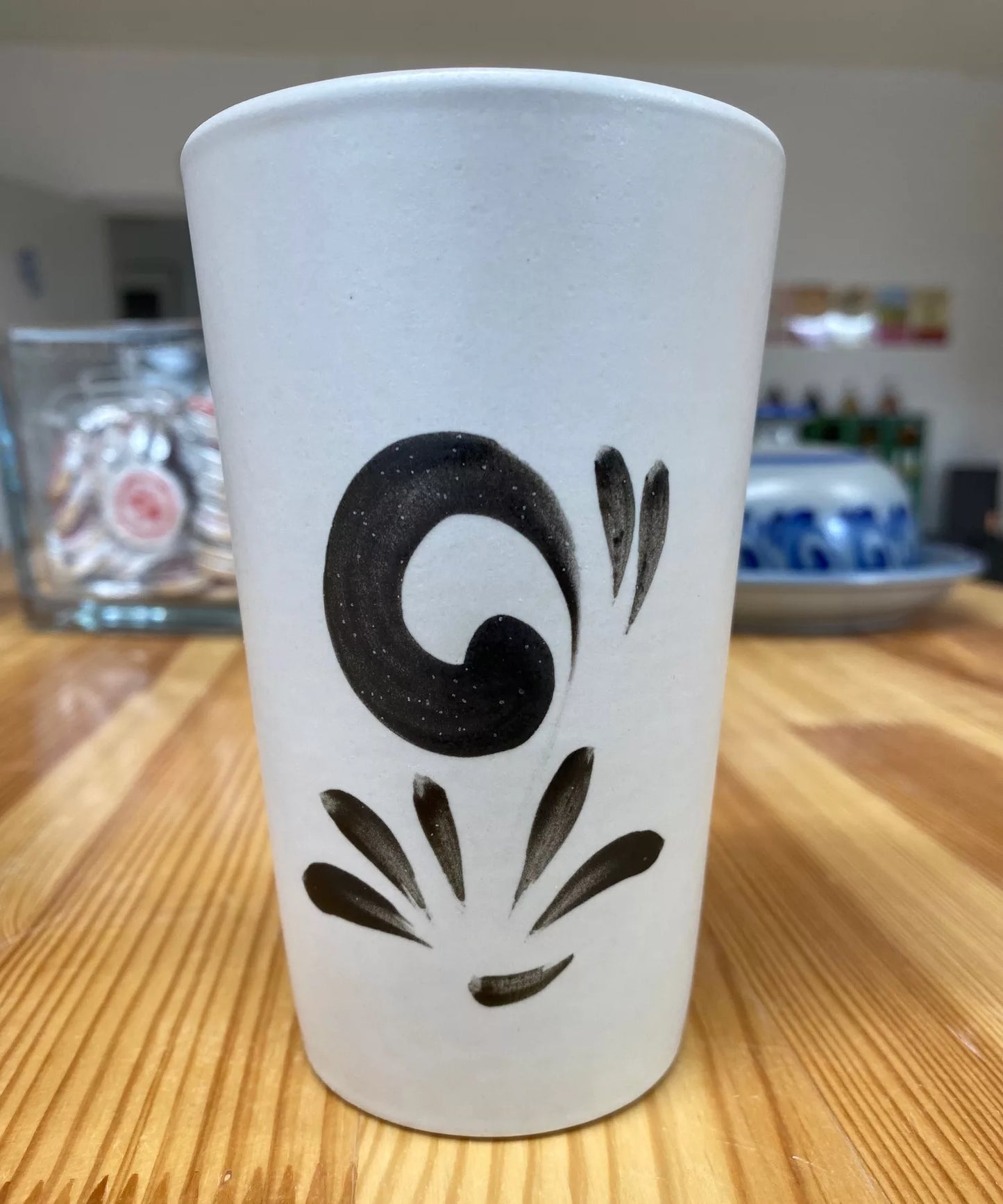 Apfelweinbecher 0,3l - schwarz-weiß