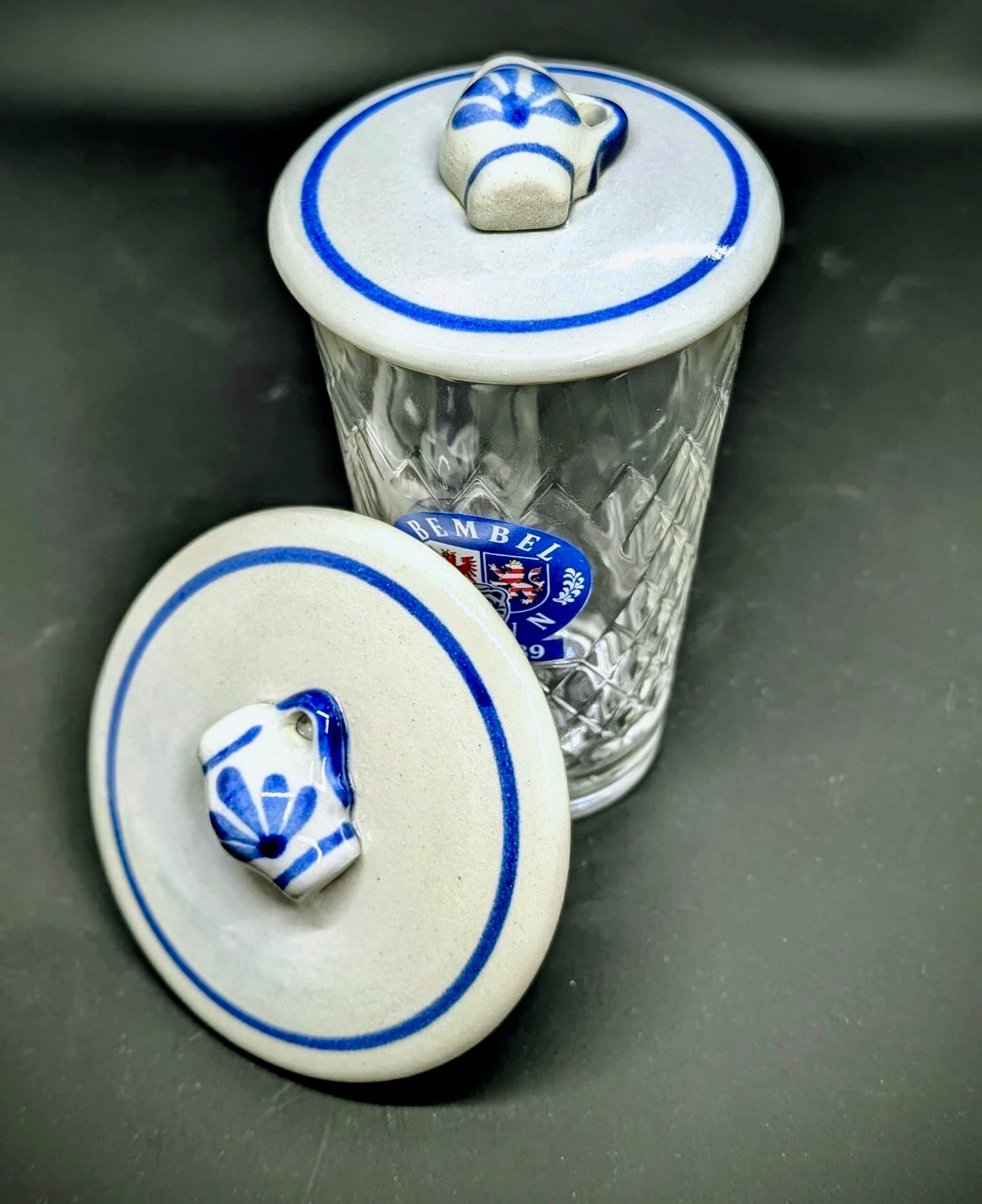 Keramik Apfelwein Deckelsche mit Bembel