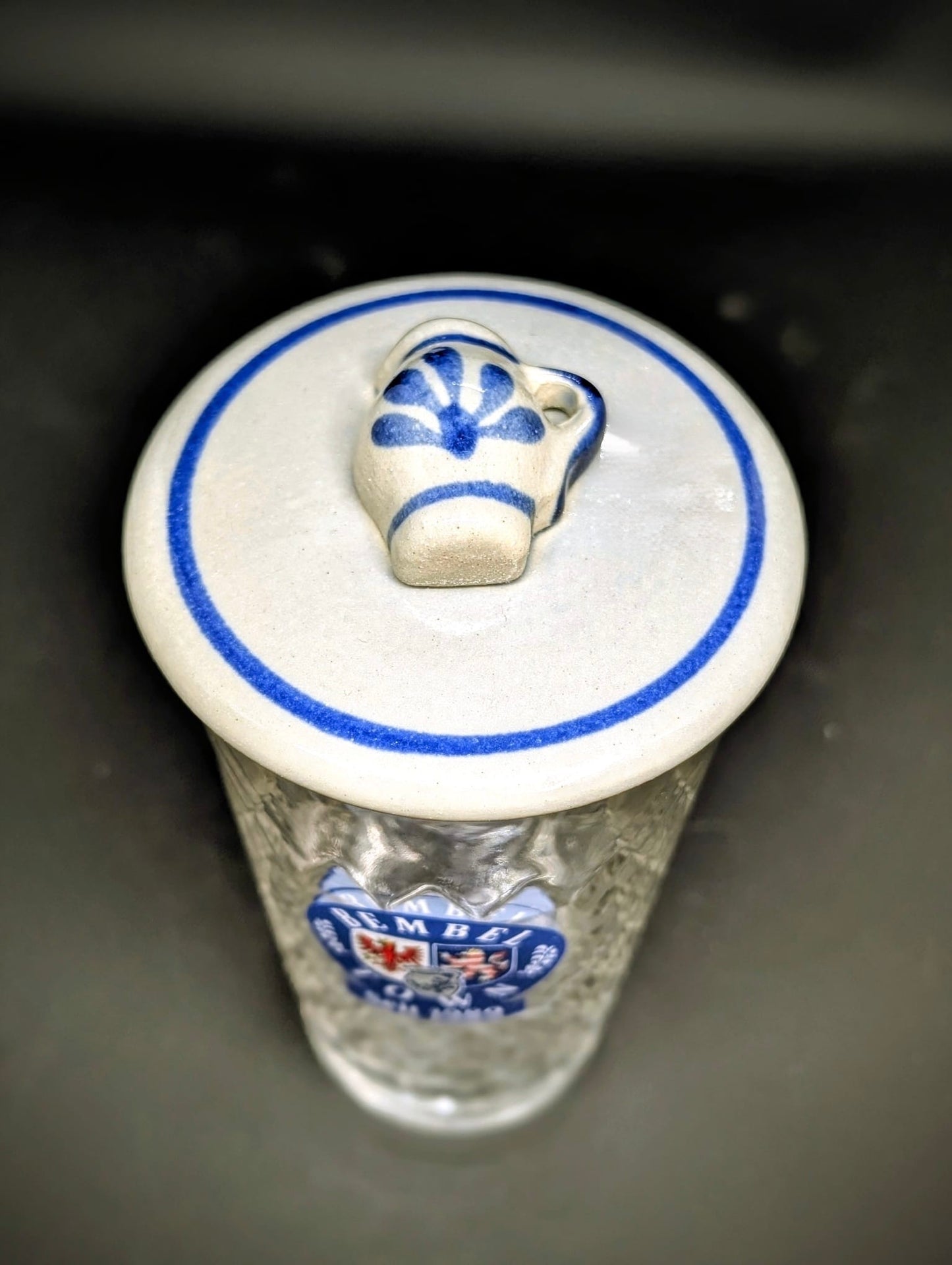 Keramik Apfelwein Deckelsche mit Bembel