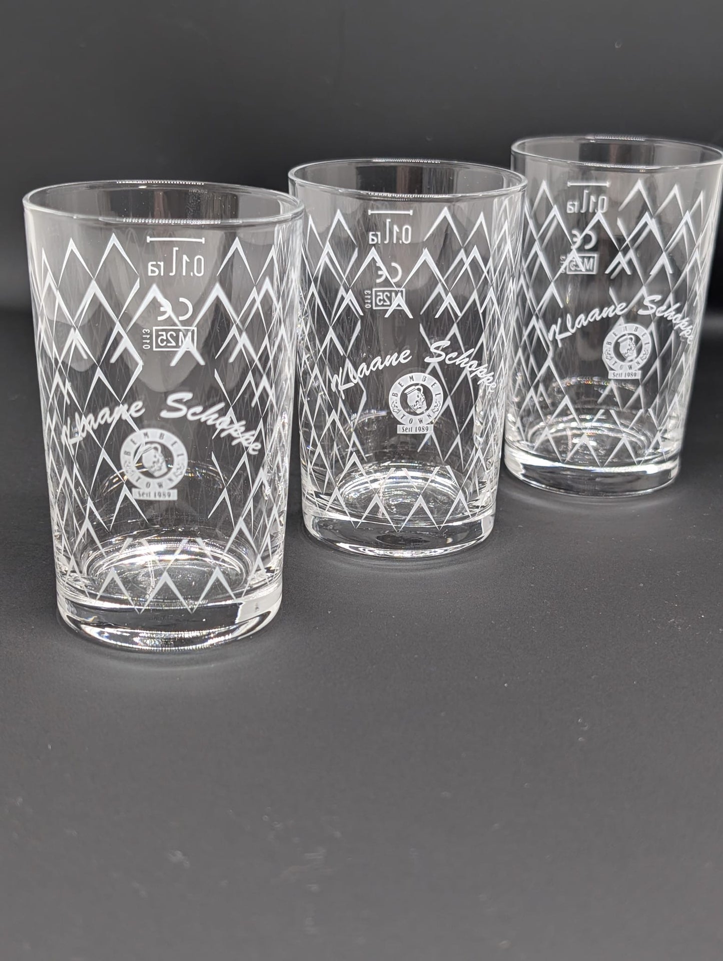 Geripptes Probierglas 0,1L