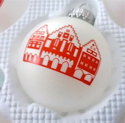 Christbaumkugel "Römer" (dunkelrot matt)