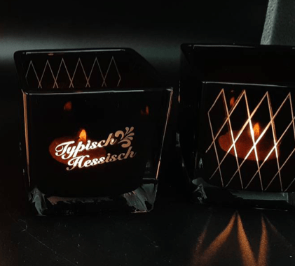 Schwarzes Teelicht #BembelShop